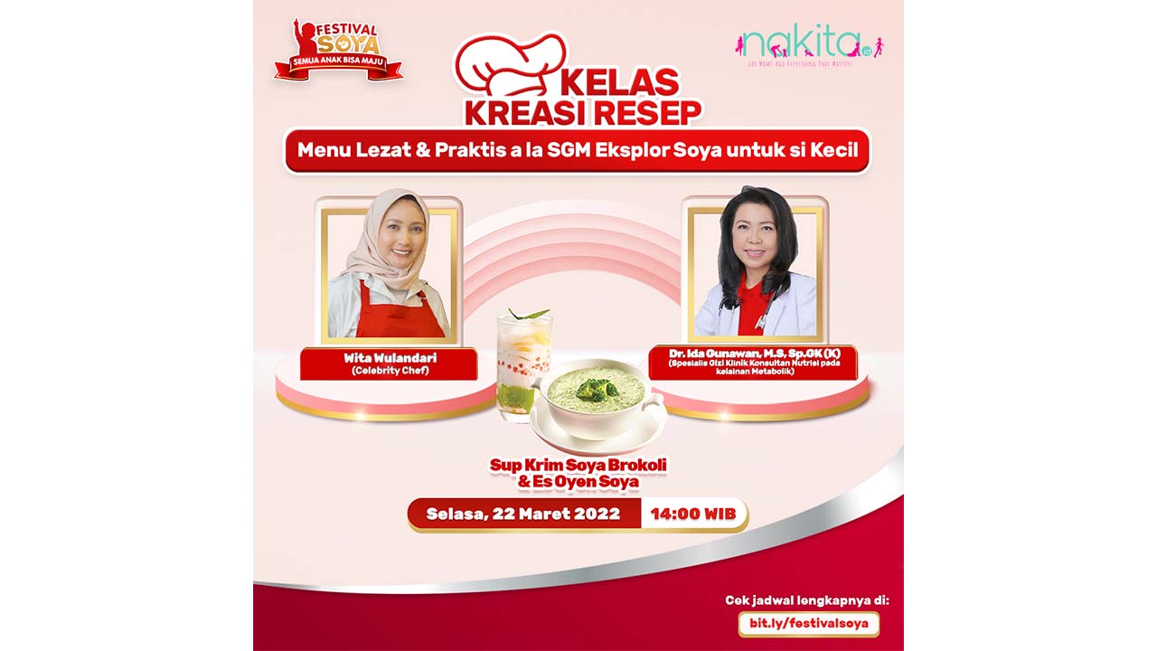 Kelas Kreasi Resep: Menu Lezat & Praktis a la SGM Eksplor Soya untuk si Kecil